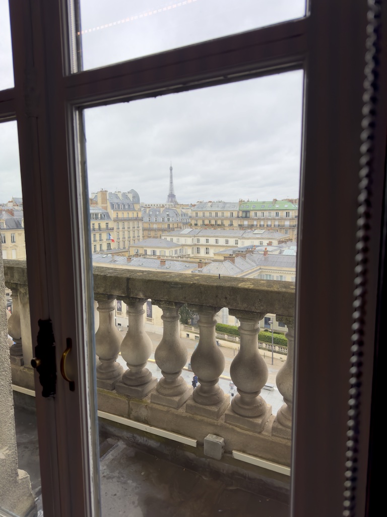 Musee d'Orsay view of Eiffel Tower