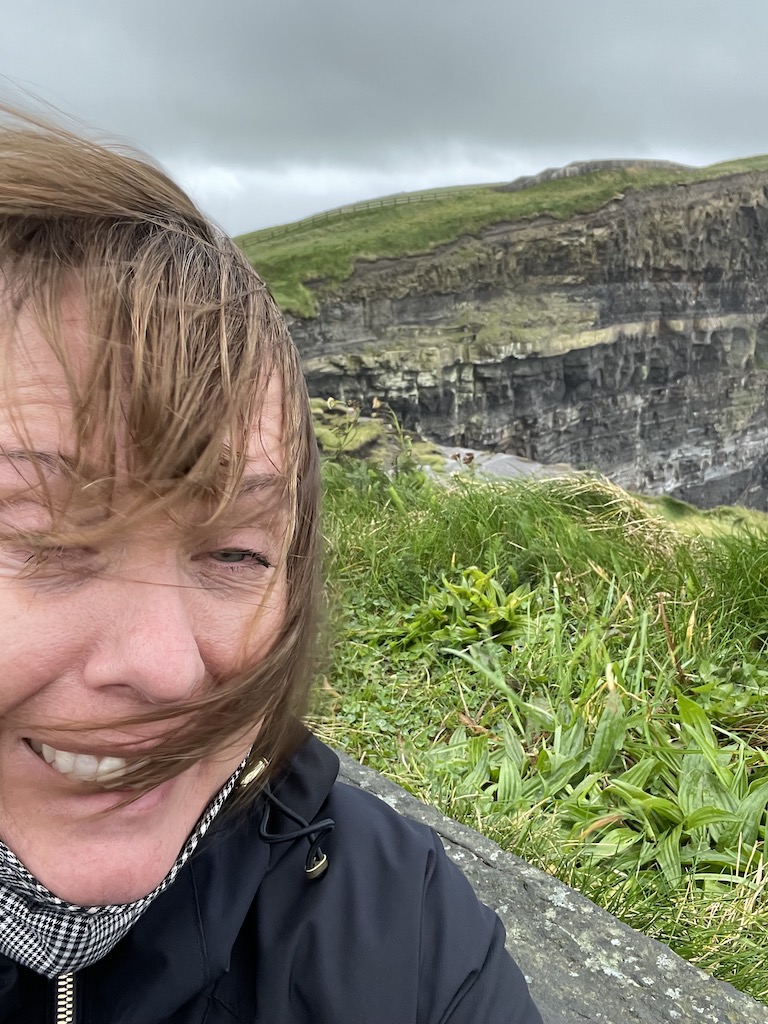 Windy at the Cliffs of Moher