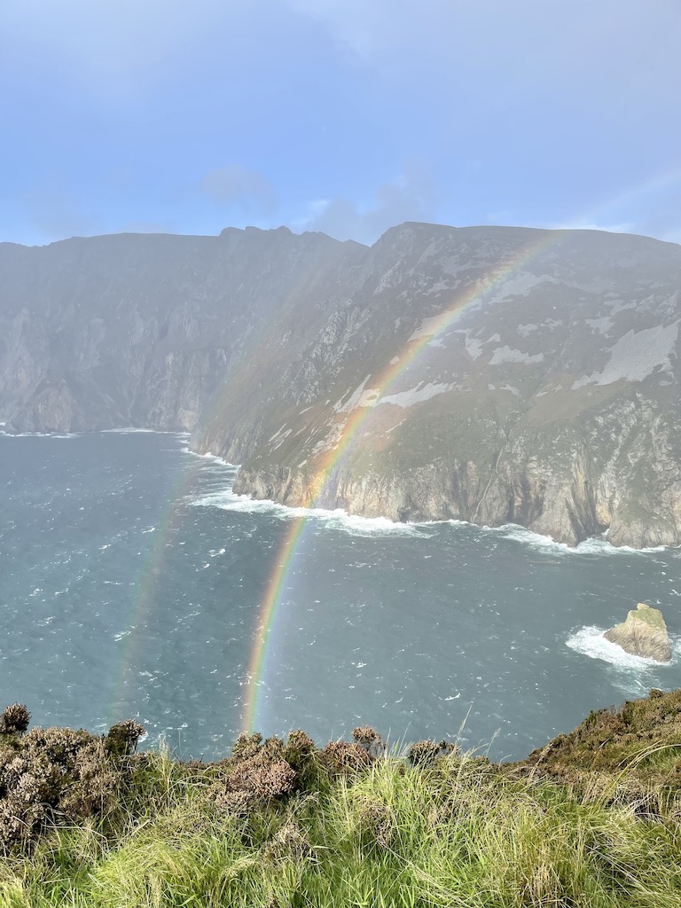 Rainbows at Slieve League Cliffs