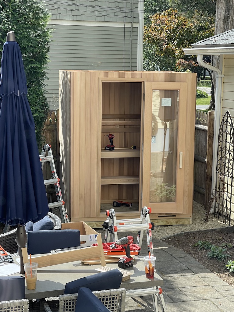 Backyard sauna